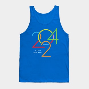 Modern New Year 2024 Tank Top